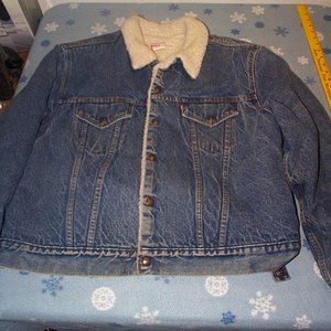 Vintage Levi’s Trucker Jacket Sherpa Lined  size 50